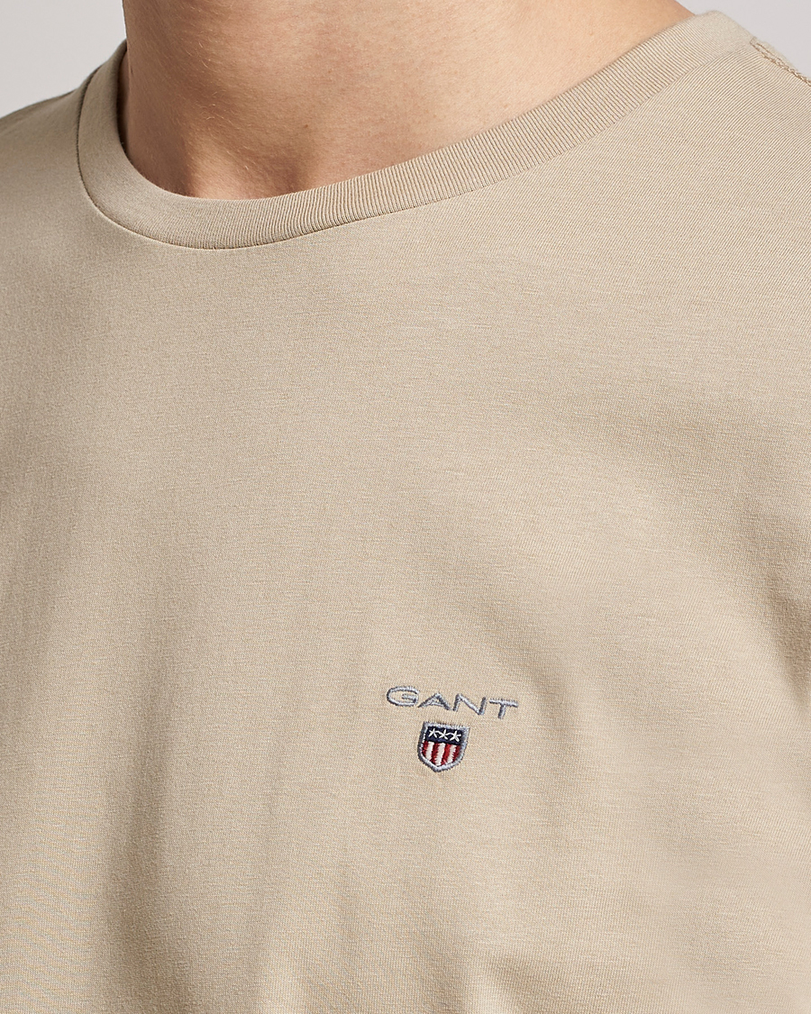 Homme | T-shirts | GANT | The Original T-Shirt Concrete Beige