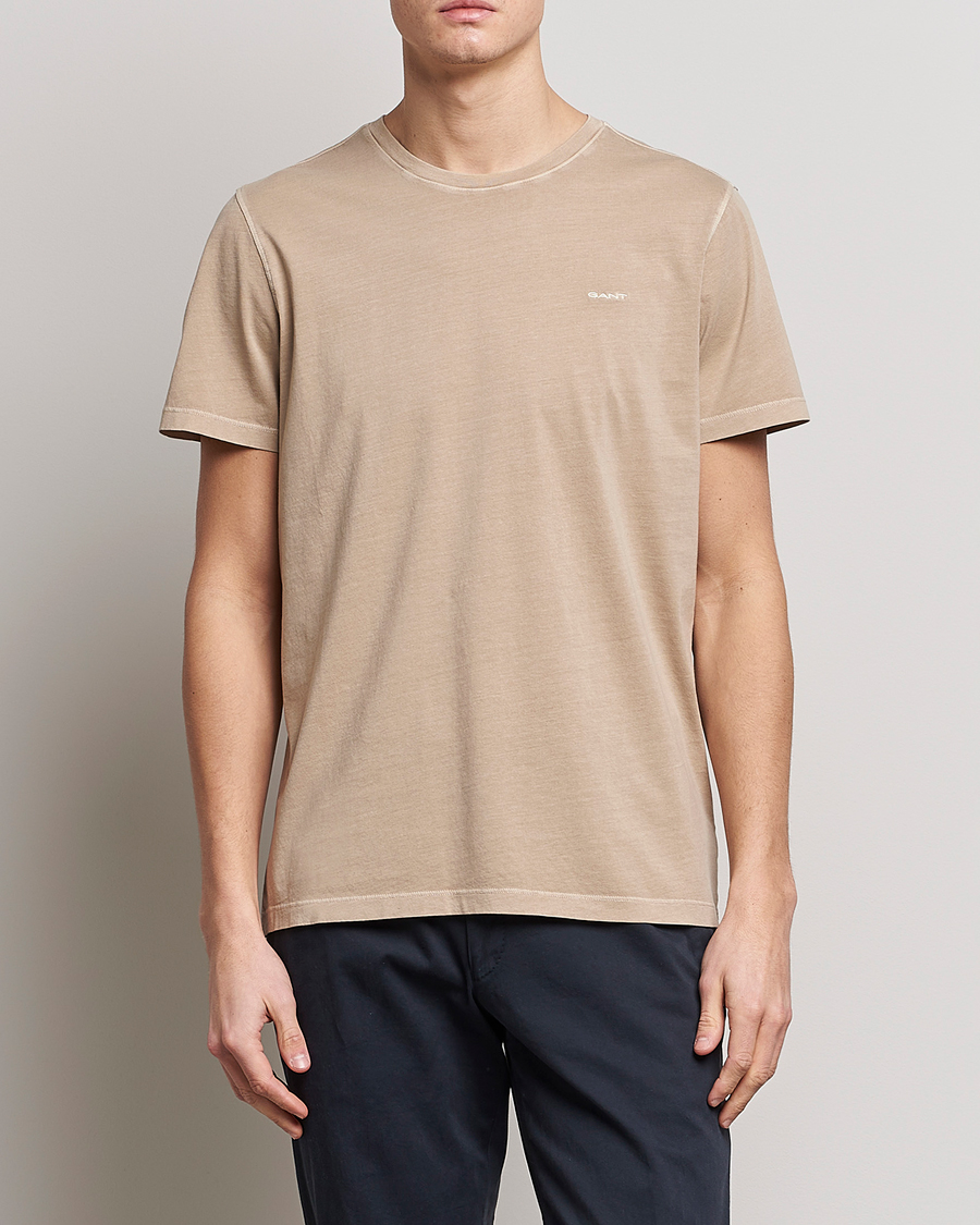 Homme | T-shirts | GANT | Sunbleached T-Shirt Concrete Beige