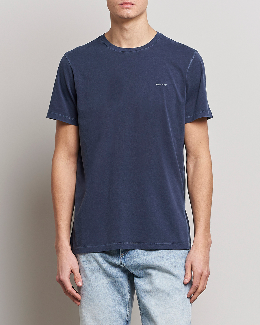 Homme | T-shirts À Manches Courtes | GANT | Sunbleached T-Shirt Evening Blue