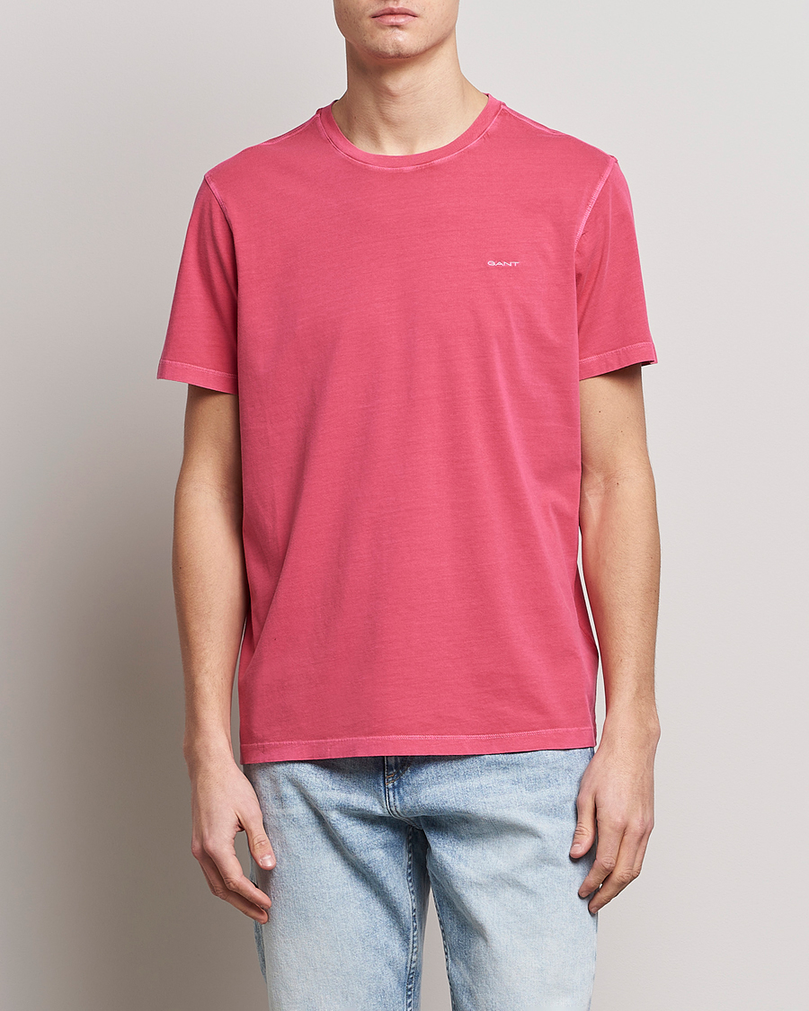 Homme | T-shirts | GANT | Sunbleached T-Shirt Magenta Pink