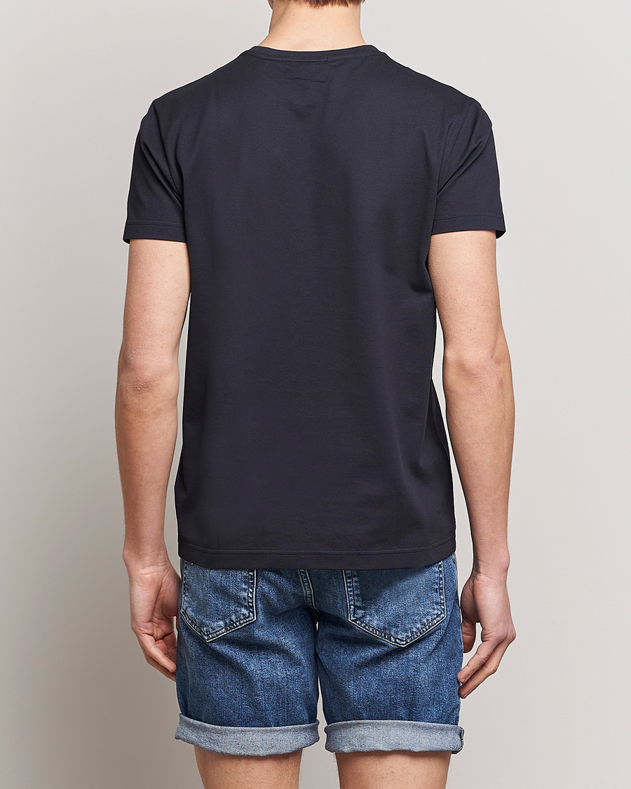 Homme | T-shirts | GANT | Cotton Pique Crew Neck T-Shirt Black