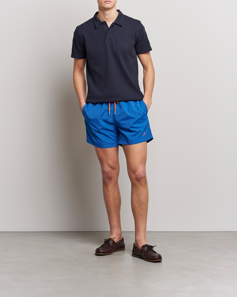 Homme | Maillots De Bain | Gant | Basic Swimshorts Nautical Blue
