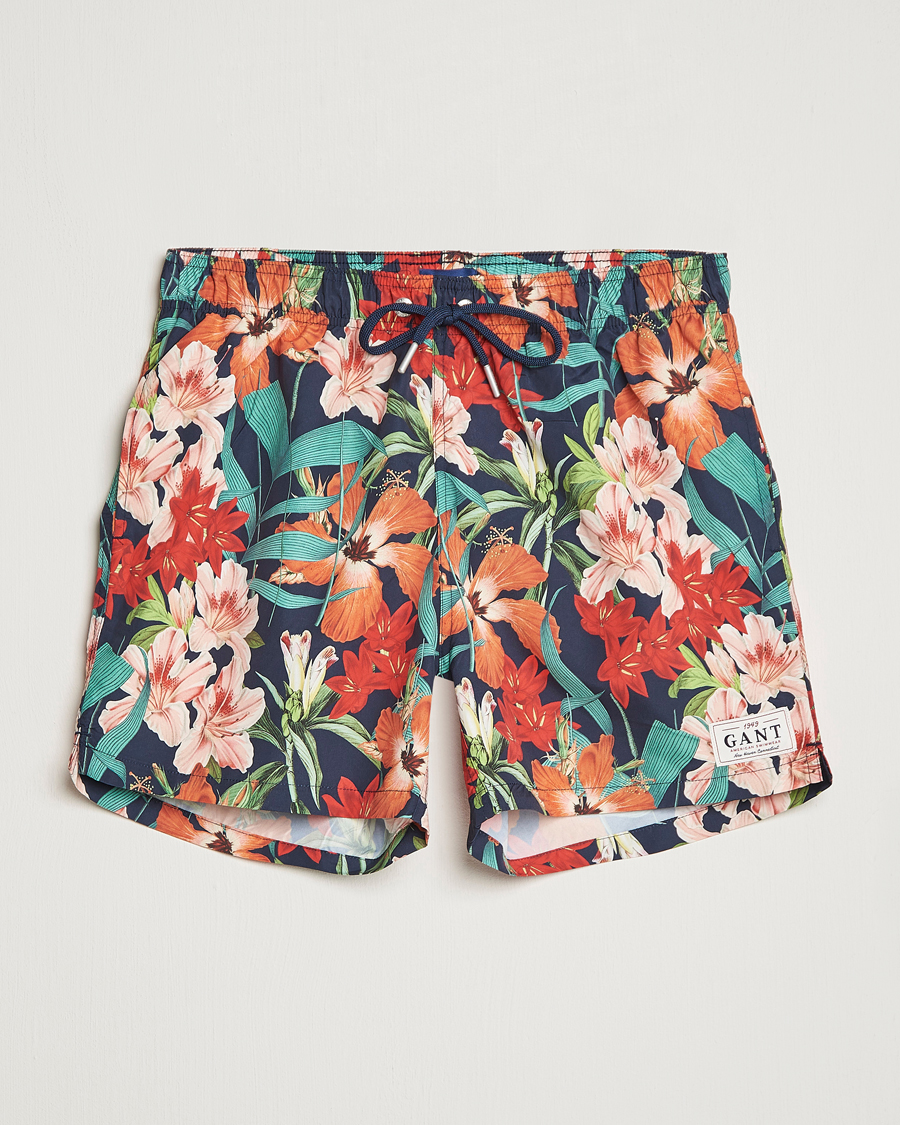 Homme | Maillots De Bain | GANT | Printed Flower Swimshorts Marine Multi