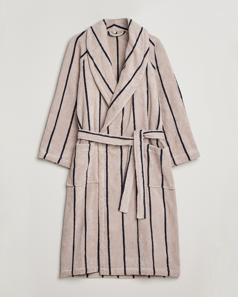 Homme | Peignoirs Et Pyjamas | GANT | Striped Robe Putty