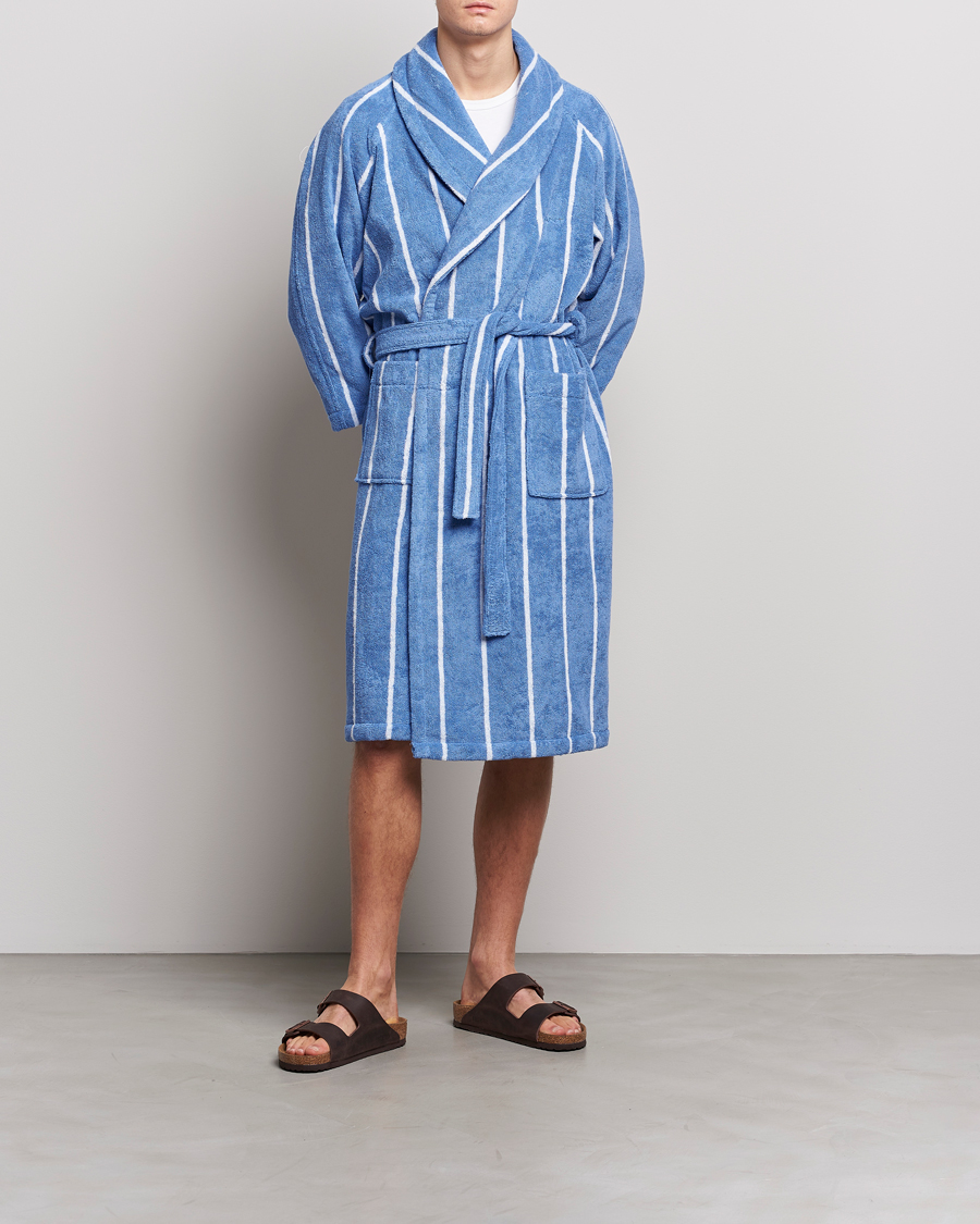 Homme | Peignoirs Et Pyjamas | GANT | Striped Robe Blue Bell