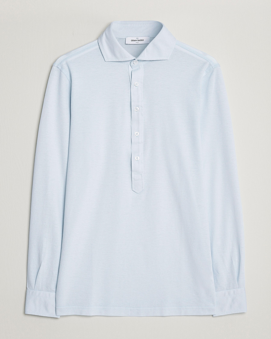Homme | Chemises | Gran Sasso | Popover Shirt Light Blue