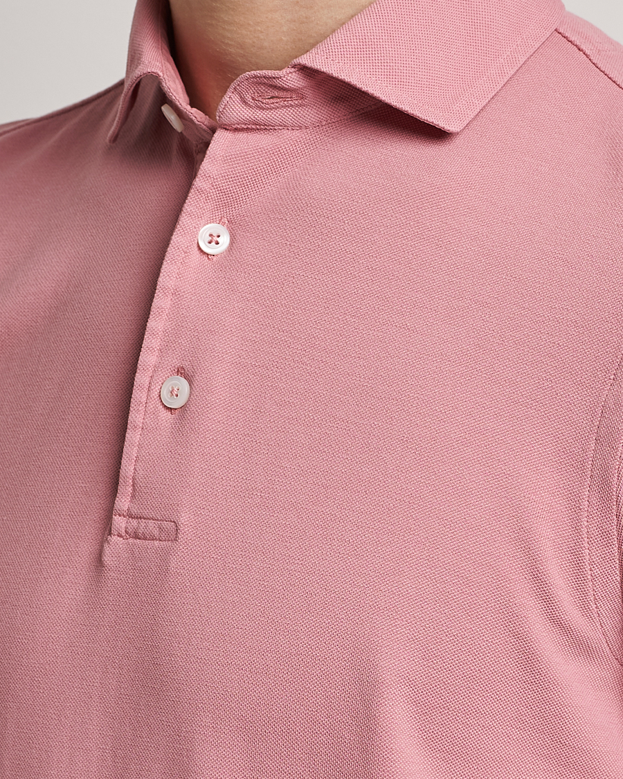 Homme | Polos | Gran Sasso | Washed Polo Pink