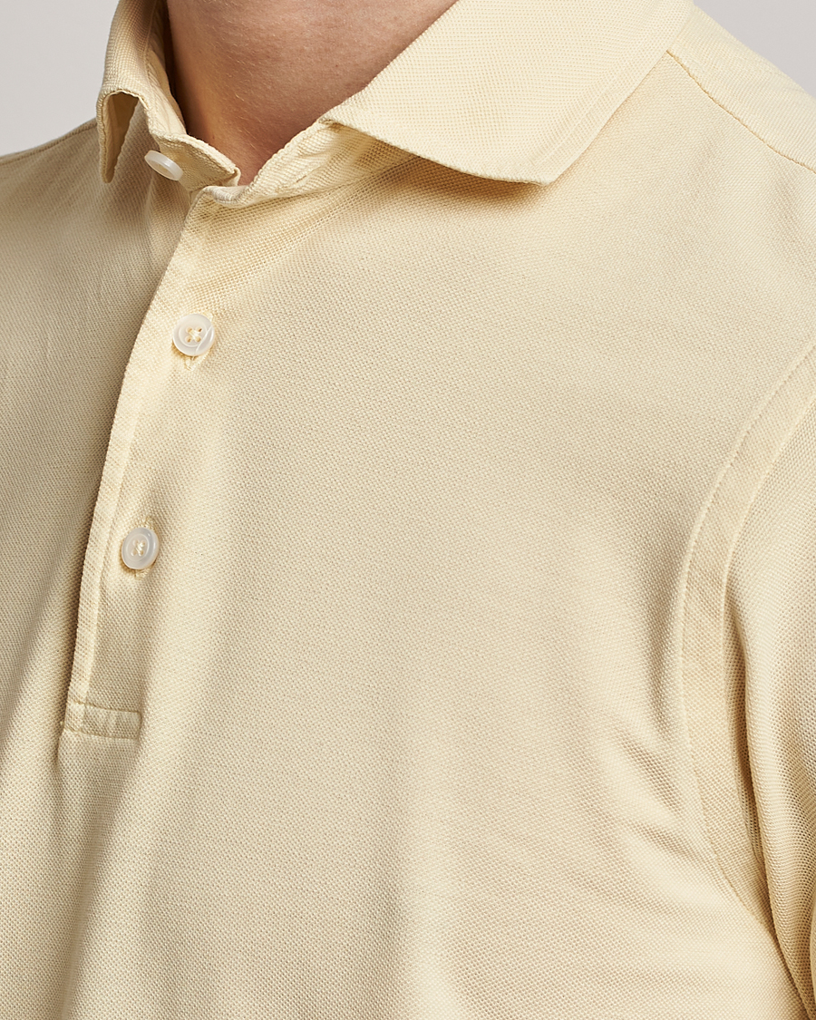 Homme | Polos | Gran Sasso | Washed Polo Yellow