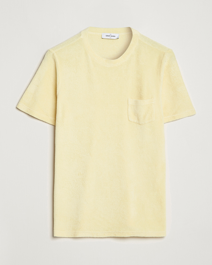 Homme | T-shirts | Gran Sasso | Cotton Terry Tee Yellow