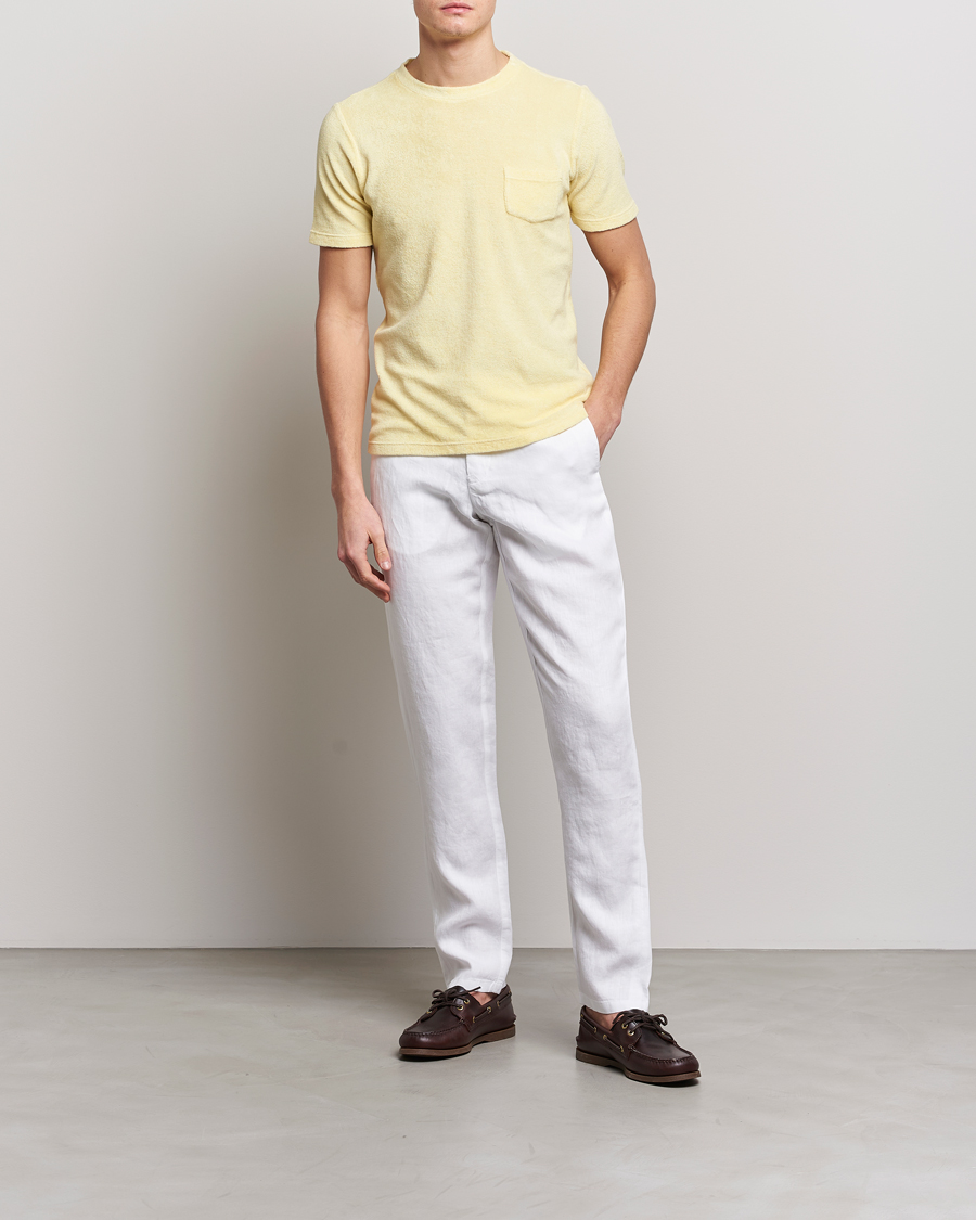 Homme | T-shirts | Gran Sasso | Cotton Terry Tee Yellow