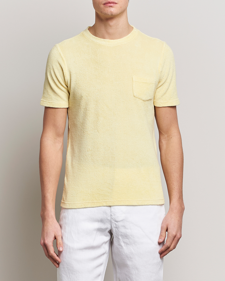 Homme | T-shirts | Gran Sasso | Cotton Terry Tee Yellow