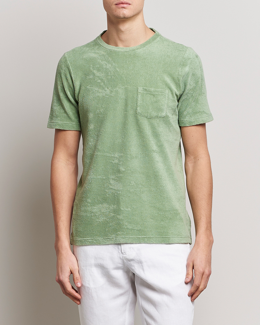 Homme | T-shirts | Gran Sasso | Cotton Terry Tee Green
