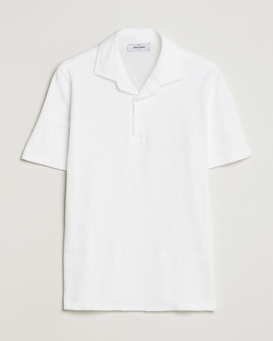 Homme | Polos | Gran Sasso | Cotton Terry Polo White