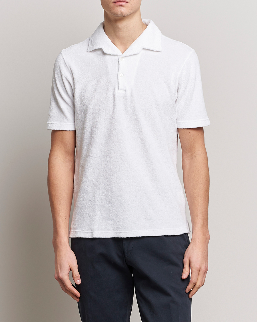 Homme | Polos | Gran Sasso | Cotton Terry Polo White