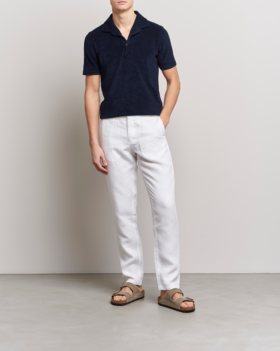 Homme | Polos | Gran Sasso | Cotton Terry Polo Navy
