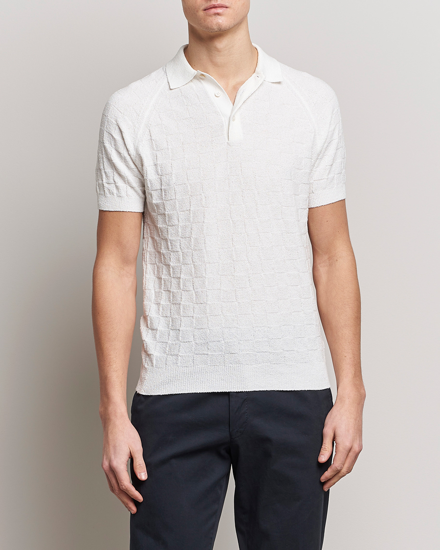 Homme | Polos | Gran Sasso | Structured Terry Polo White