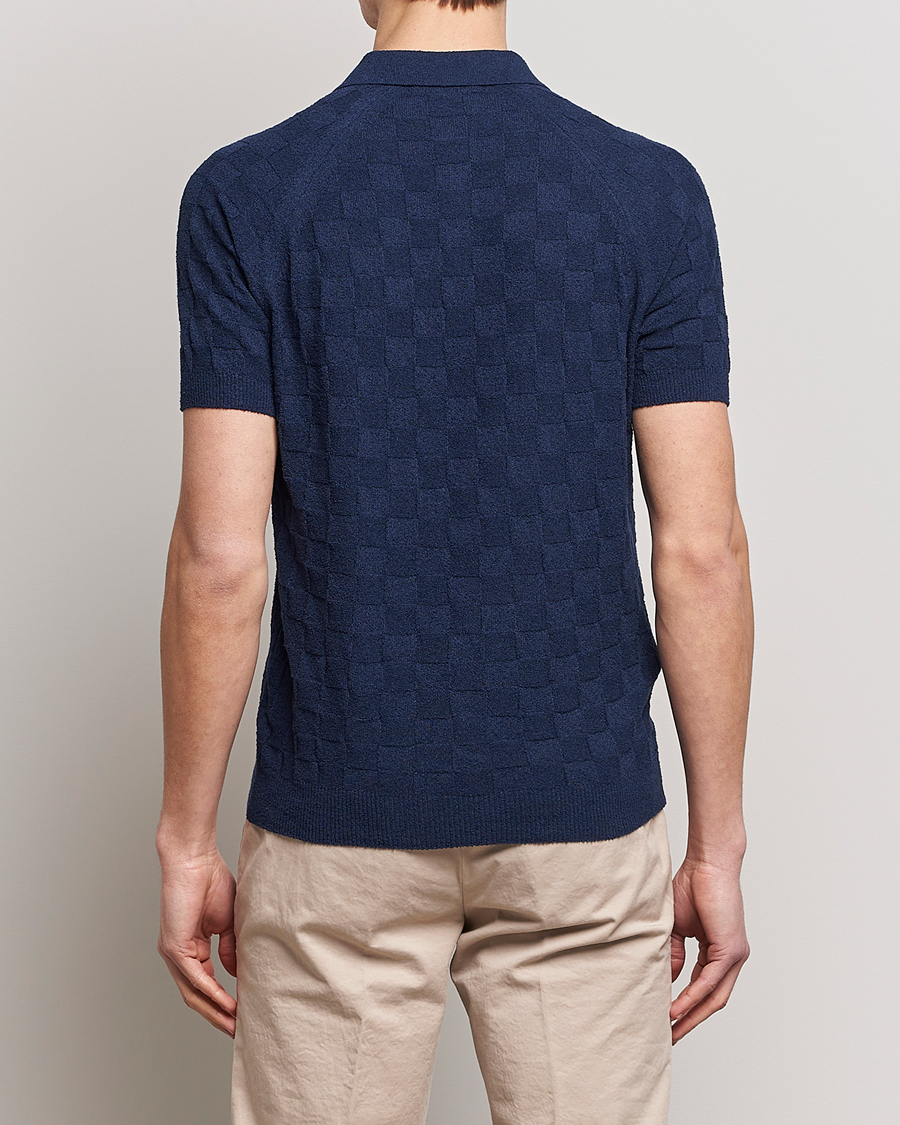 Homme | Polos | Gran Sasso | Structured Terry Polo Navy