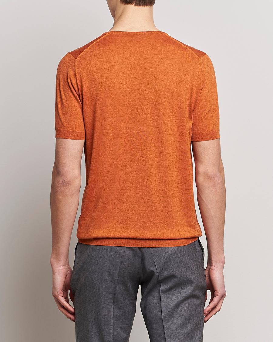 Homme | T-shirts | John Smedley | Belden Wool/Cotton T-Shirt Amber
