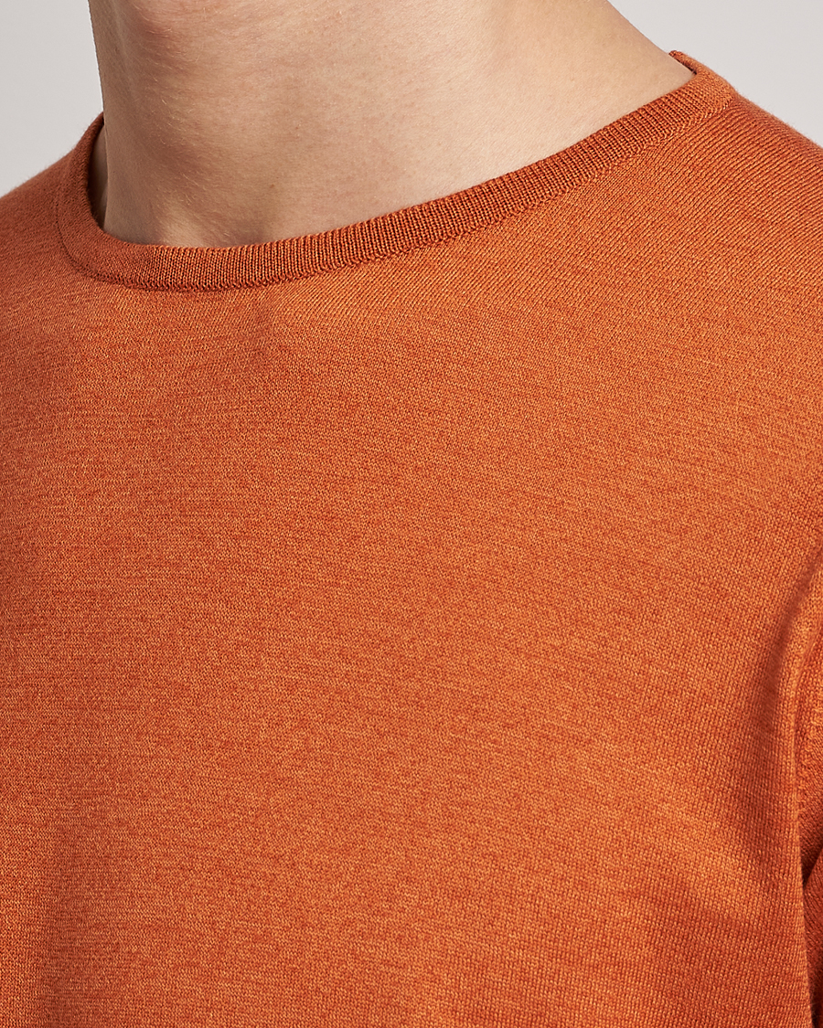 Homme | T-shirts | John Smedley | Belden Wool/Cotton T-Shirt Amber