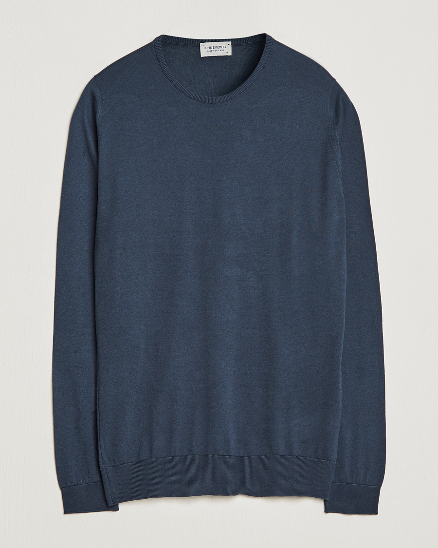 Homme | Pulls Et Tricots | John Smedley | Hatfield Sea Island Crew Neck Granite