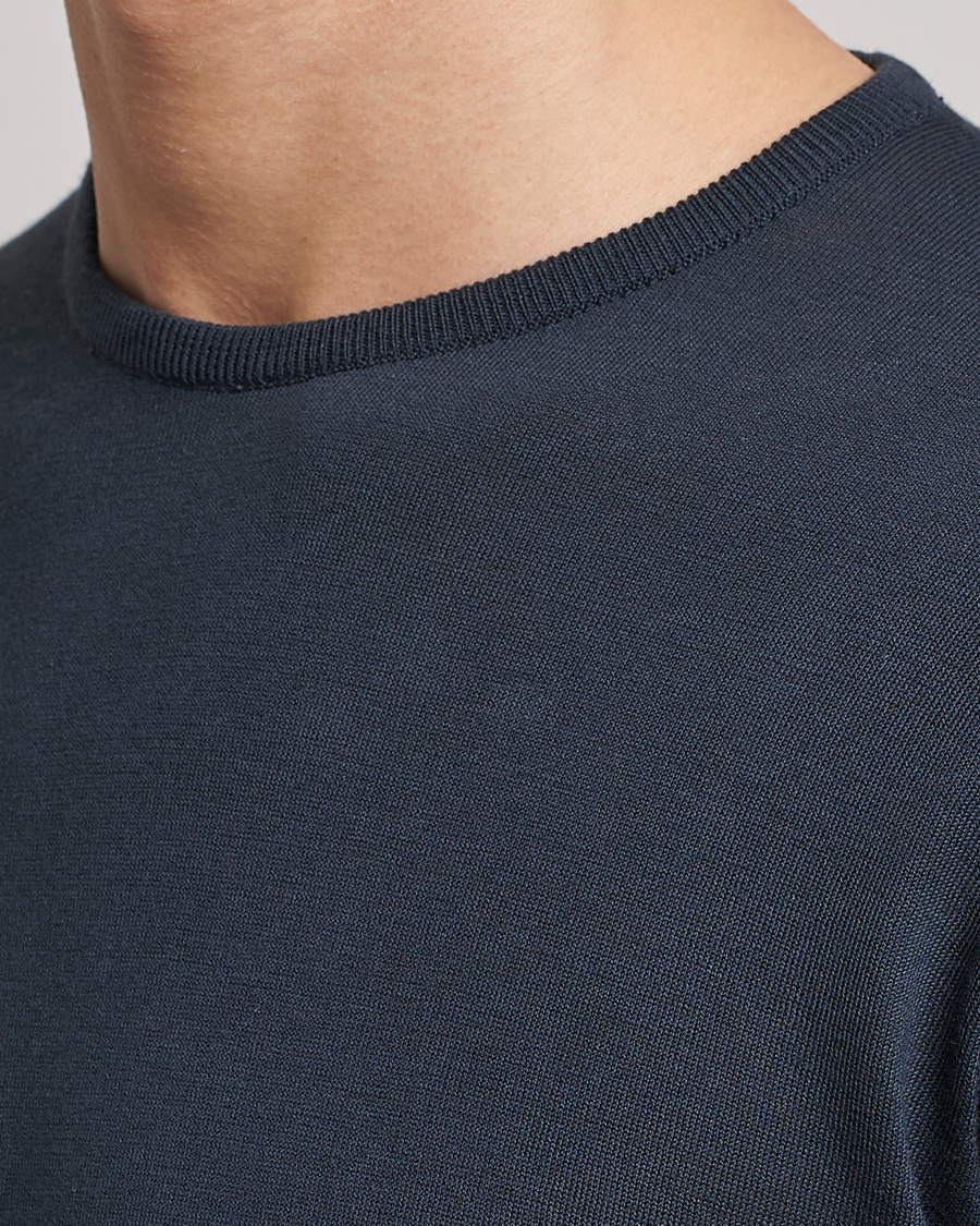 Homme | Pulls Et Tricots | John Smedley | Hatfield Sea Island Crew Neck Granite
