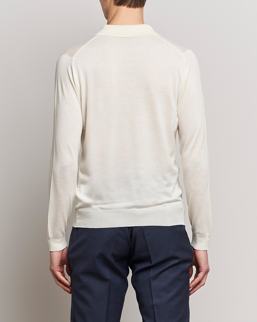 Homme | Pulls Et Tricots | John Smedley | Belper Wool/Cotton Polo Pullover Latte