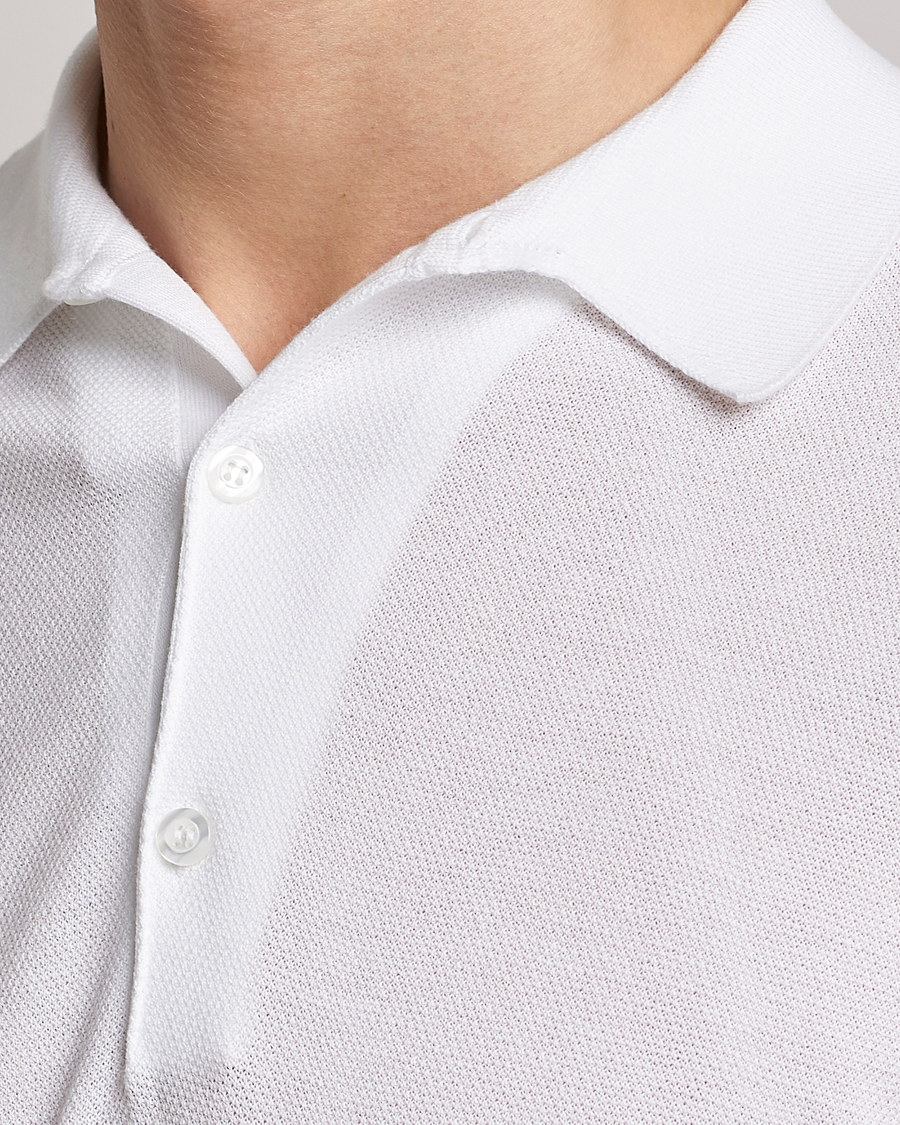 Homme | Polos | John Smedley | Roth Structured Pique White