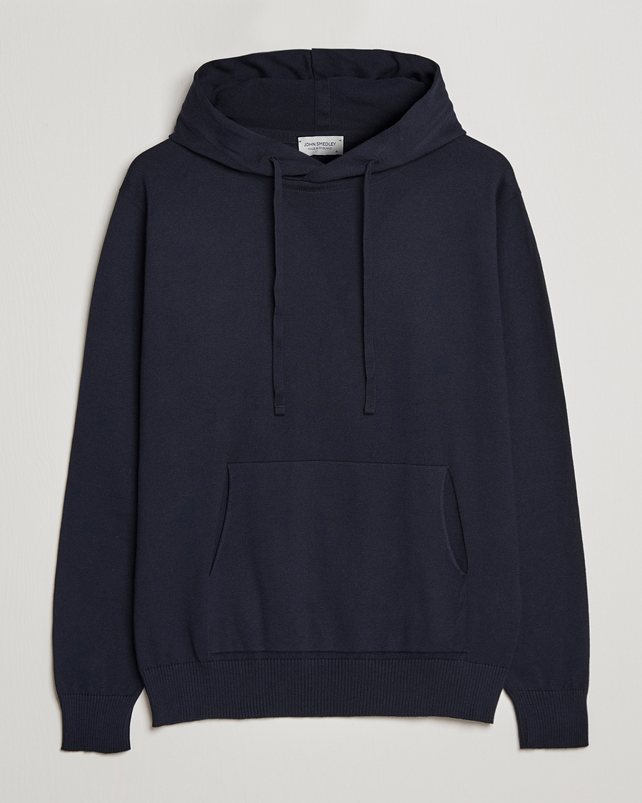Homme | Pulls Et Tricots | John Smedley | Sundown Sea Island Hoodie Navy