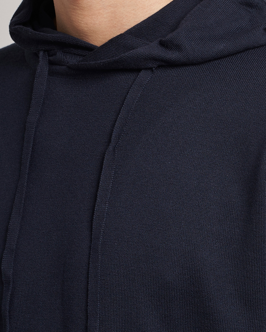 Homme | Pulls Et Tricots | John Smedley | Sundown Sea Island Hoodie Navy