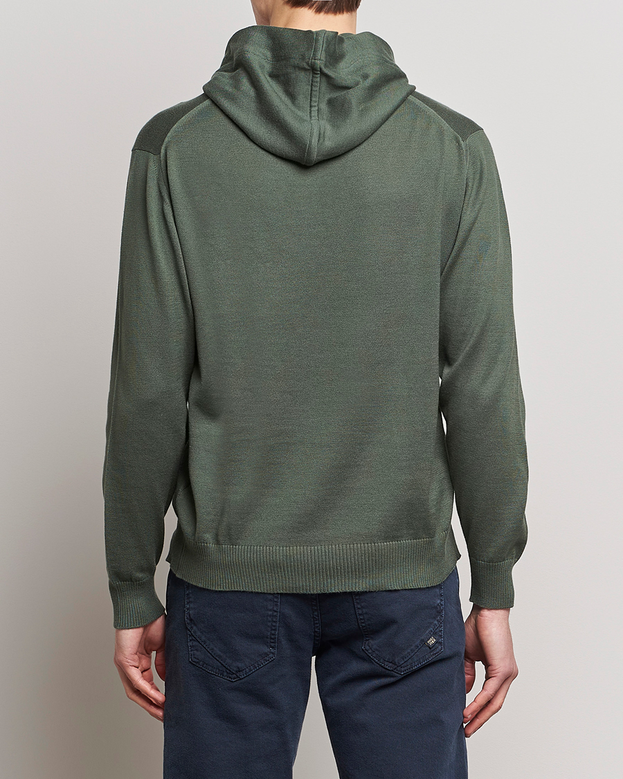 Homme | Pulls Et Tricots | John Smedley | Sundown Sea Island Hoodie Palm Green