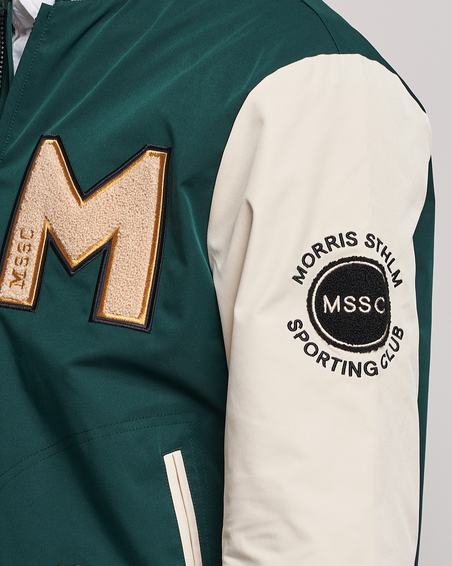 Homme | Manteaux Et Vestes | Morris | Ramsey Nylon Baseball Jacket Green/White