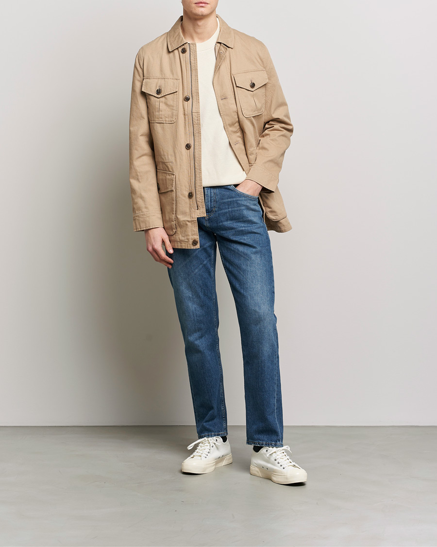 Homme | Manteaux Et Vestes | Morris | Amira Cotton Sand Field Jacket Beige