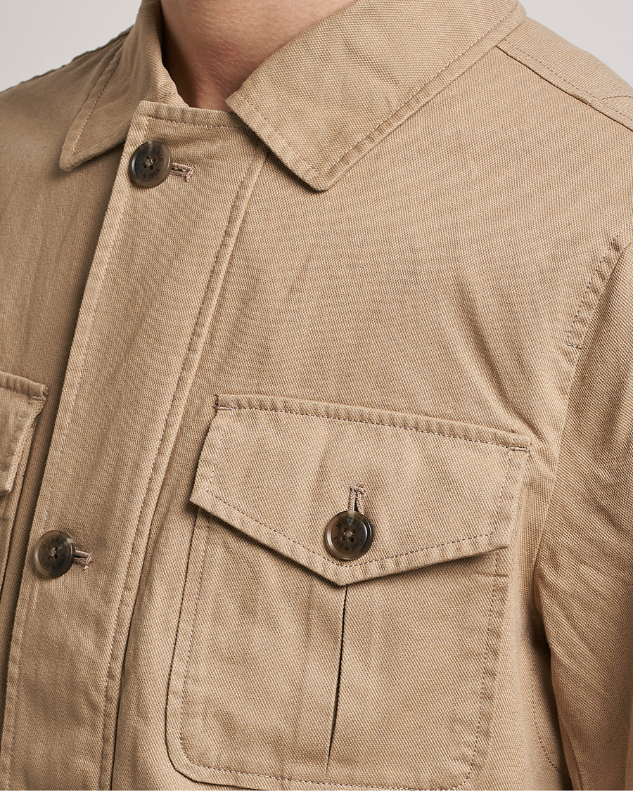 Homme | Manteaux Et Vestes | Morris | Amira Cotton Sand Field Jacket Beige