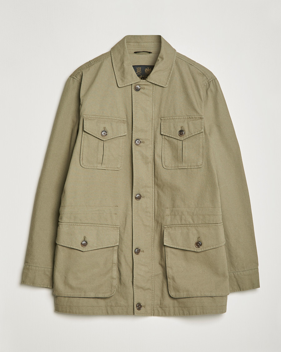 Homme | Manteaux Et Vestes | Morris | Amira Cotton Sand Field Jacket Olive