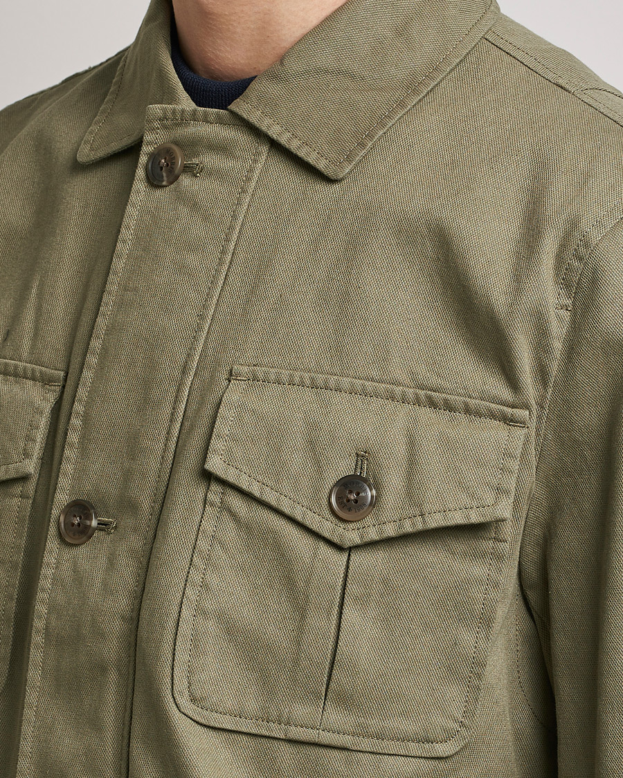 Homme | Manteaux Et Vestes | Morris | Amira Cotton Sand Field Jacket Olive