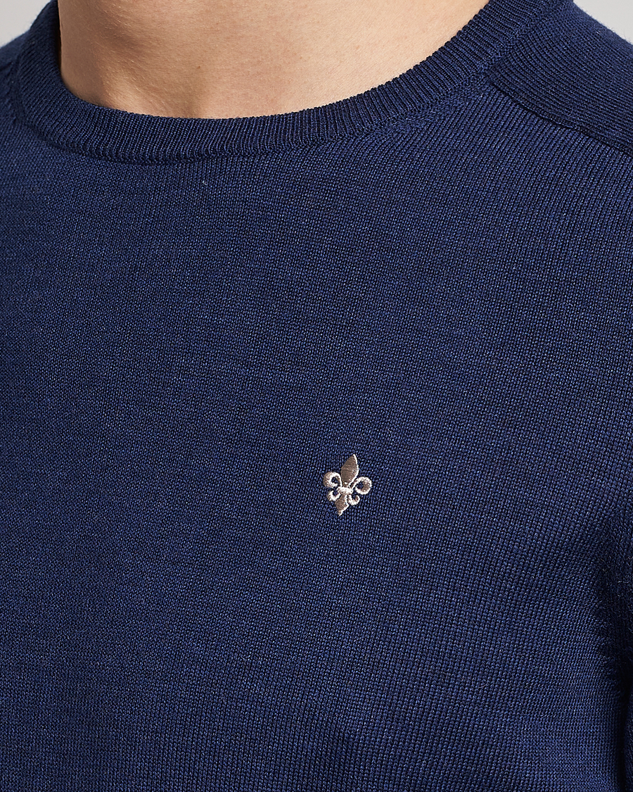Homme | Pulls Et Tricots | Morris | Merino Crew Neck Pullover Blue