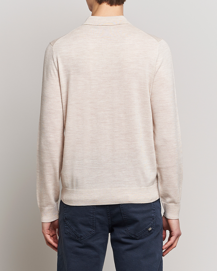 Homme | Pulls Et Tricots | Morris | Merino Knitted Polo Beige