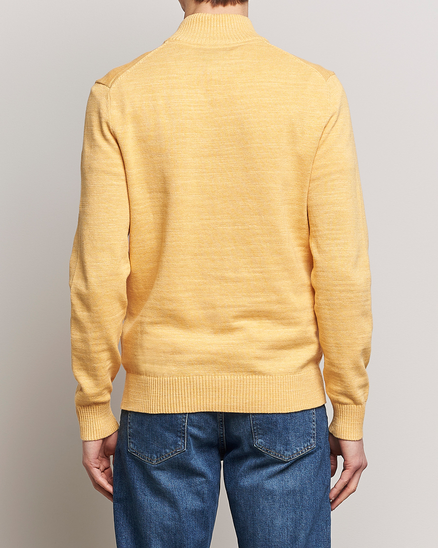 Homme | Pulls Et Tricots | Morris | Randall Cotton Half Zip Yellow