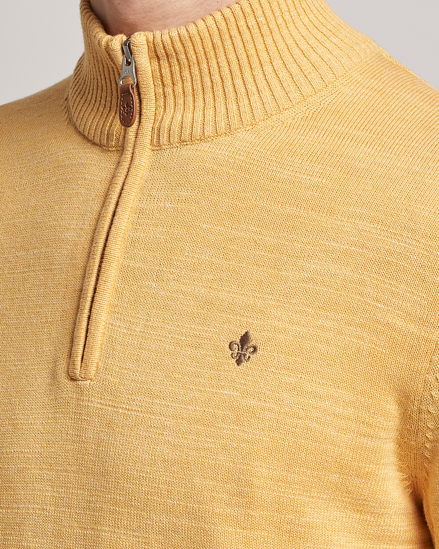 Homme | Pulls Et Tricots | Morris | Randall Cotton Half Zip Yellow