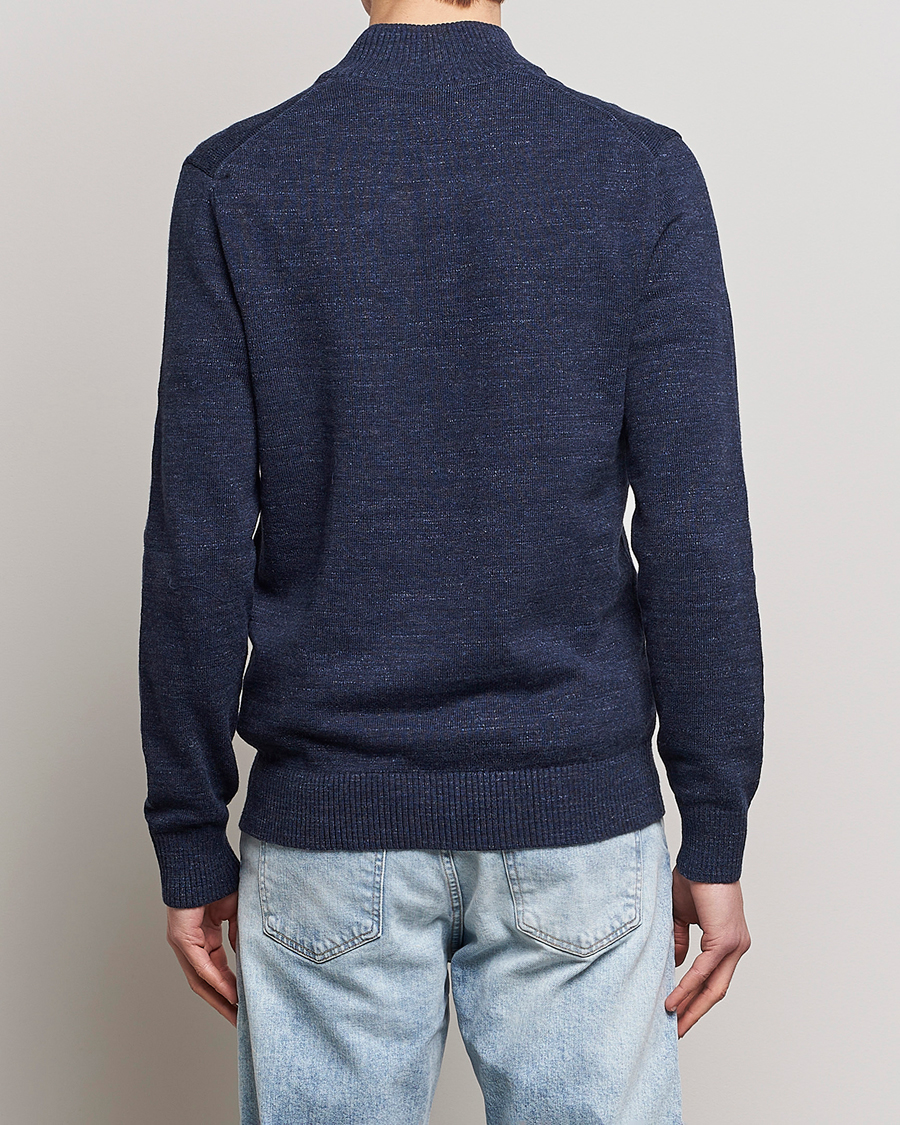 Homme | Pulls Et Tricots | Morris | Randall Cotton Half Zip Navy