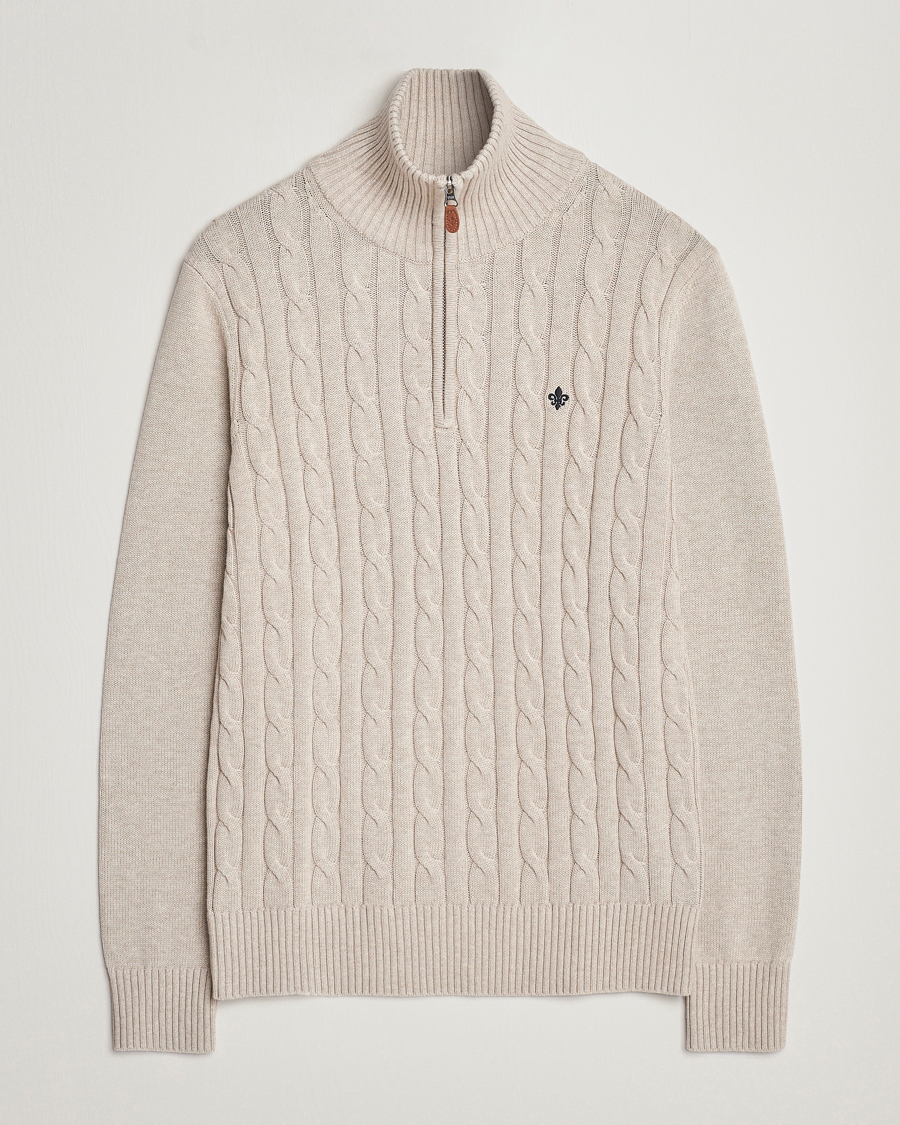 Homme | Pulls Et Tricots | Morris | Raymond Cable Half Zip Khaki