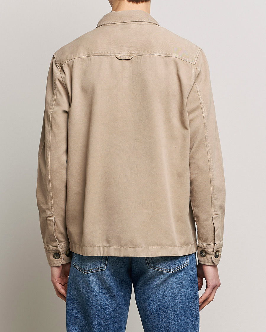 Homme | Chemises | Morris | Brayden Zip Overshirt Khaki
