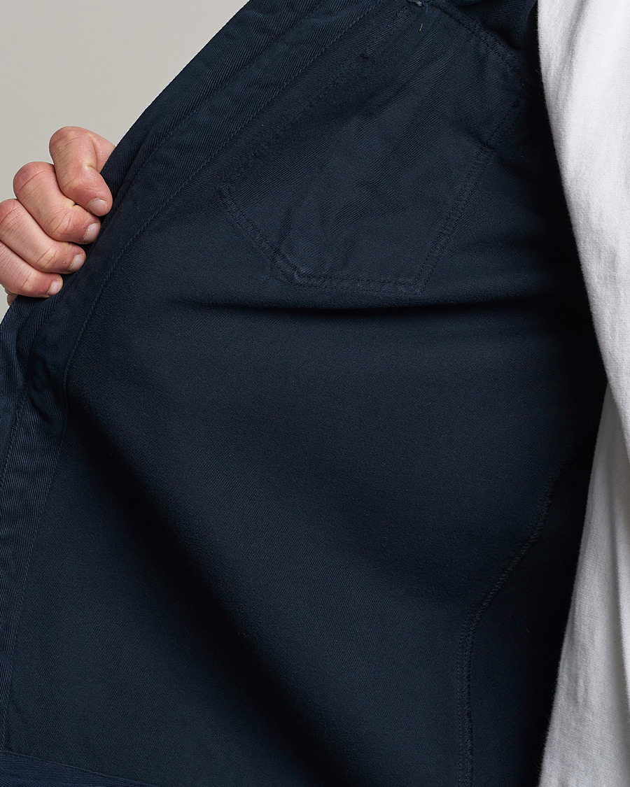 Homme | Chemises | Morris | Brayden Zip Overshirt Old Blue