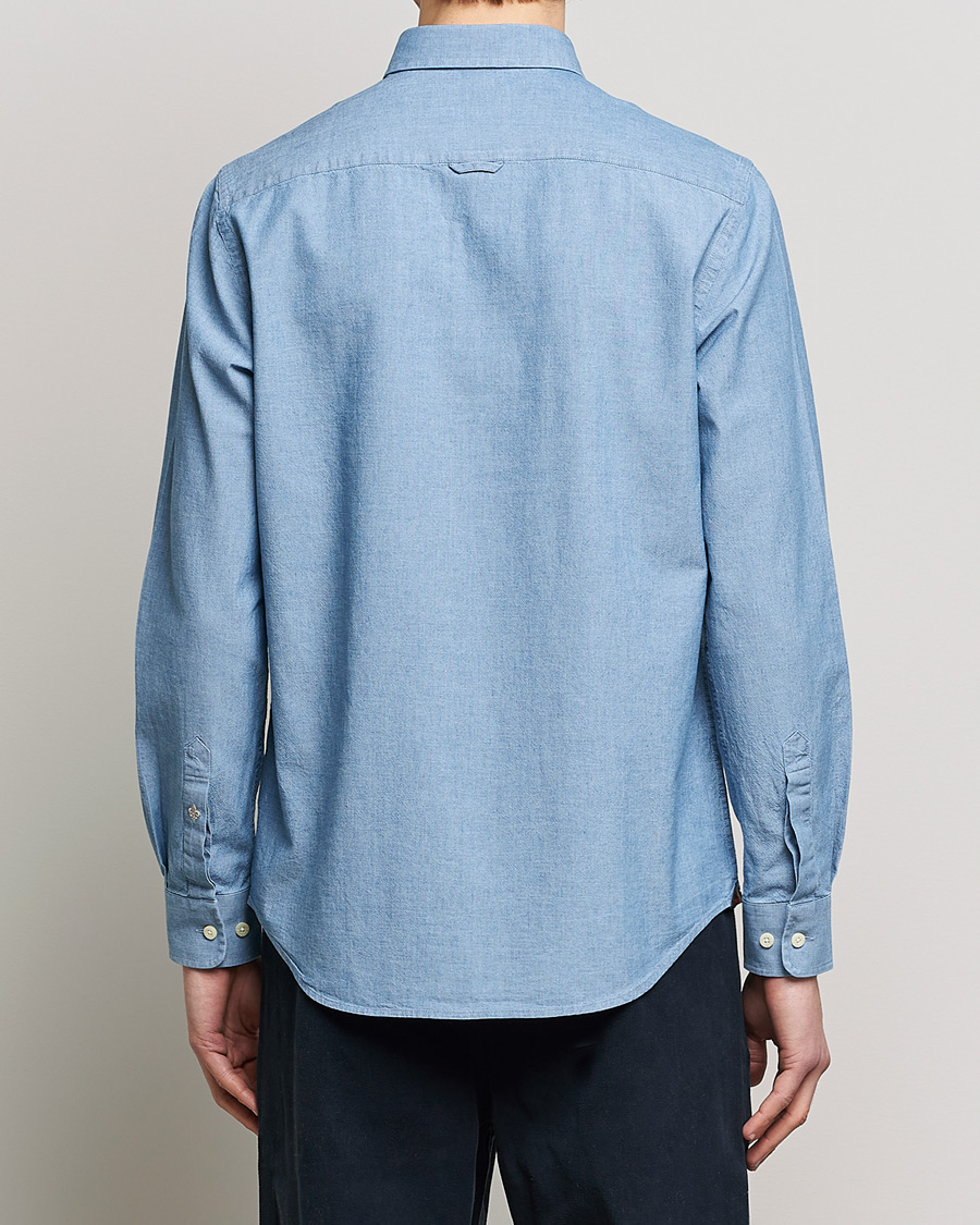 Homme | Chemises | Morris | John Chambray Button Down Shirt Light Blue