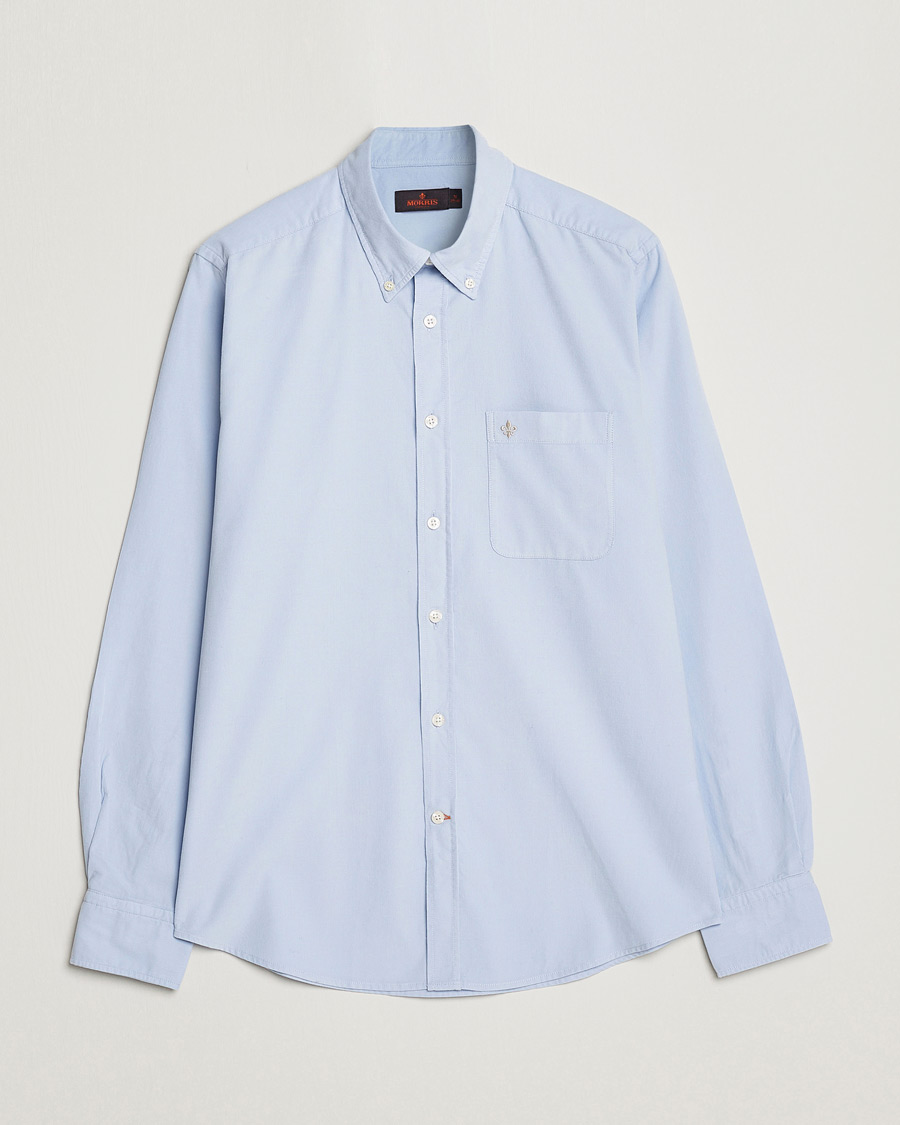 Homme | Chemises | Morris | Summer Corduroy Shirt Light Blue