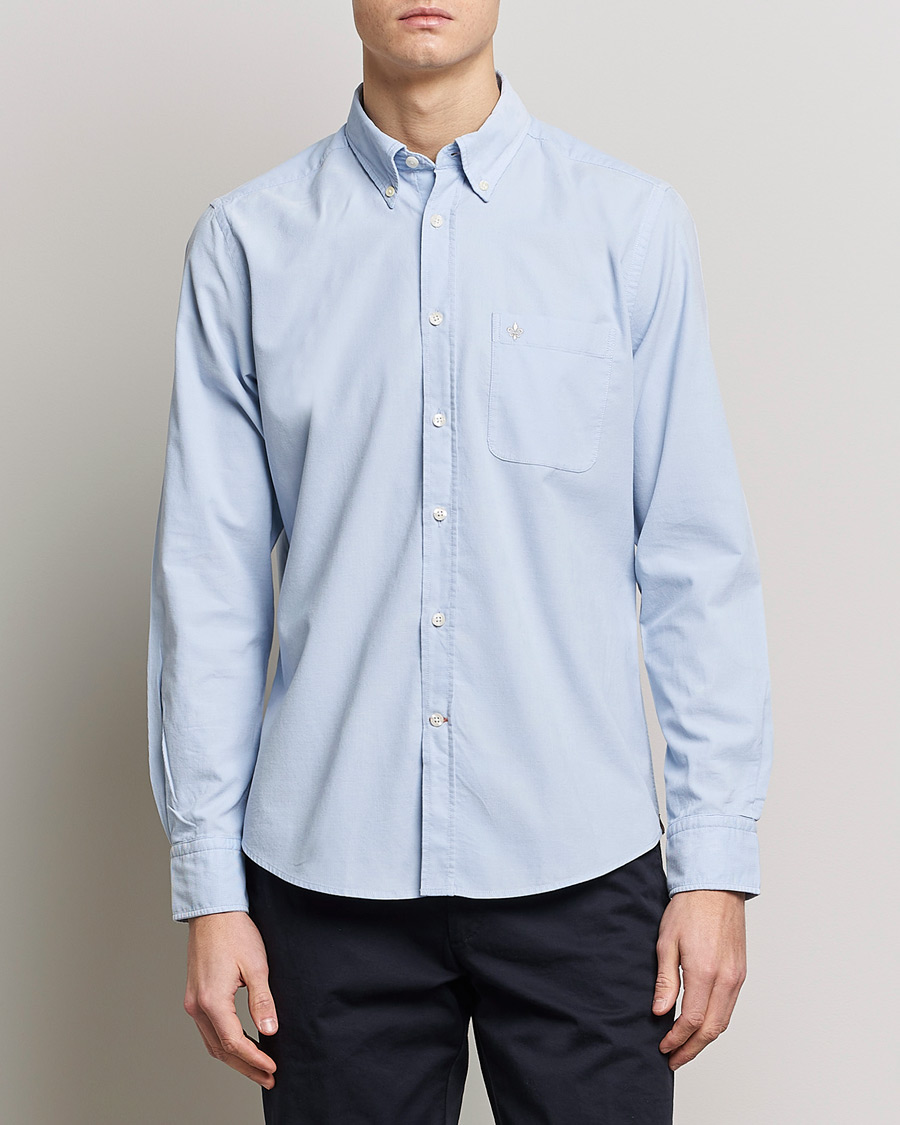 Homme | Chemises | Morris | Summer Corduroy Shirt Light Blue