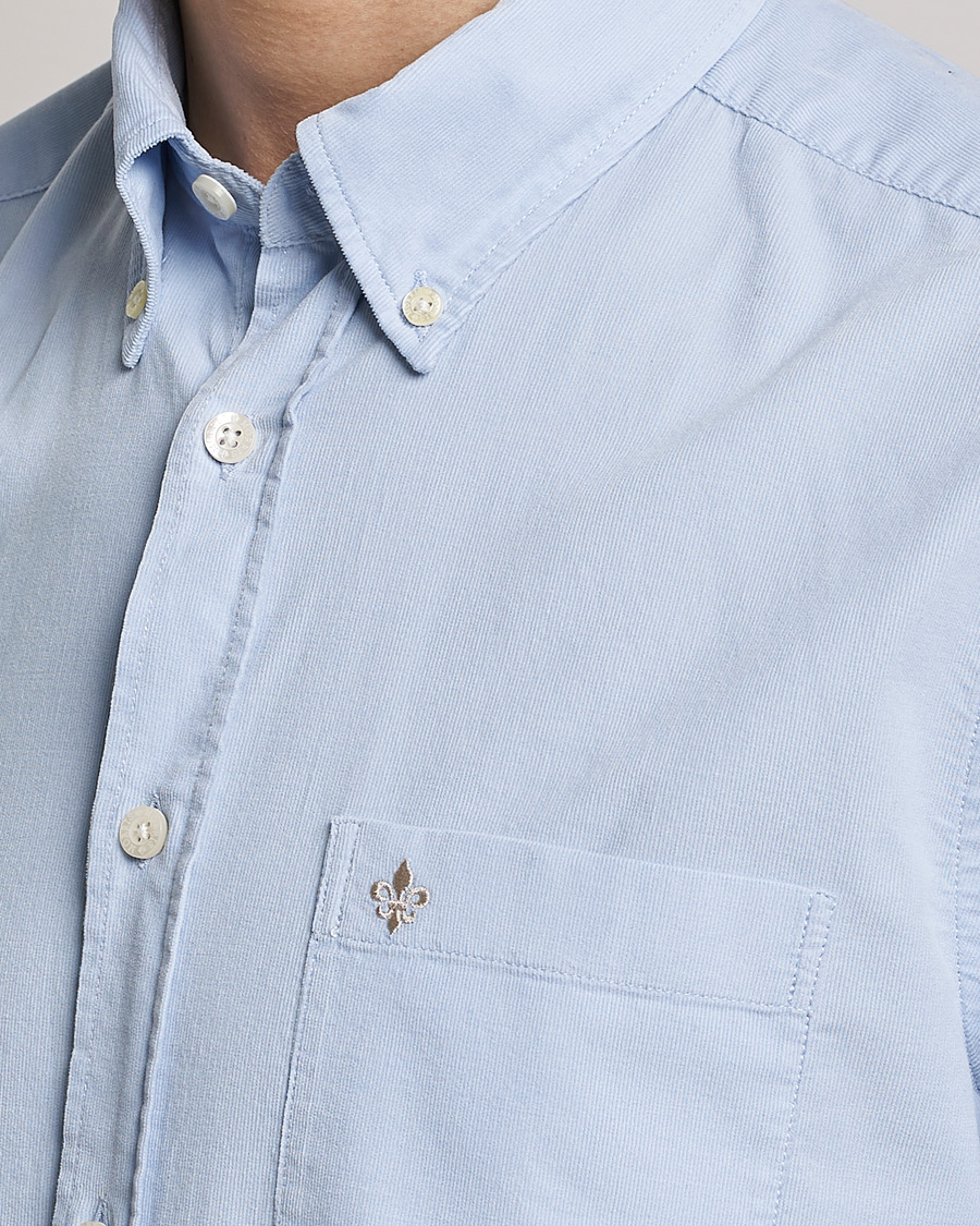 Homme | Chemises | Morris | Summer Corduroy Shirt Light Blue