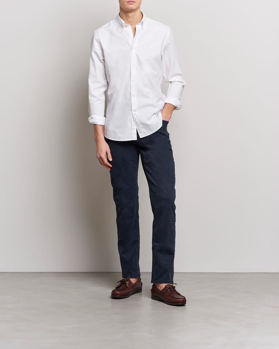 Homme | Chemises | Morris | Structured Washed Button Down Shirt White