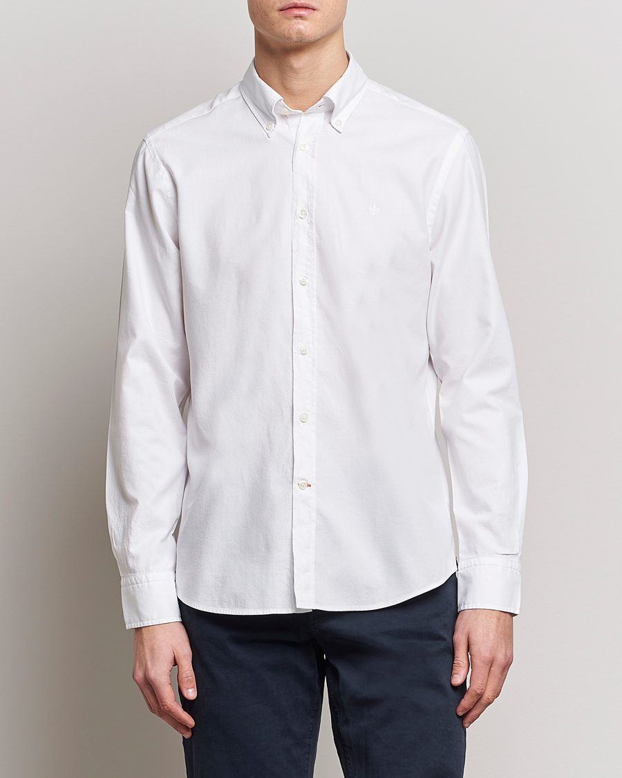 Homme | Chemises | Morris | Structured Washed Button Down Shirt White