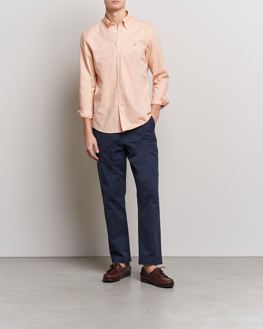 Homme | Chemises | Morris | Structured Washed Button Down Shirt Orange